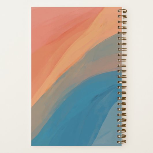 Abstrakte Kunst Personalisiert Notizblock (Rückseite)