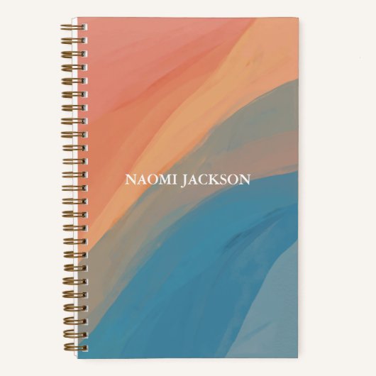 Abstrakte Kunst Personalisiert Notizblock (Vorderseite)