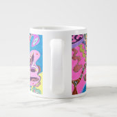 abstrakte Kunst "Pink Shore" Jumbo-Tasse (Rückseite)