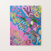 abstrakte Kunst "Pink Shore" Puzzle (Vertikal)