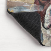 Abstrakte Kunst Pitbull Version 1 Mousepad (Ecke)