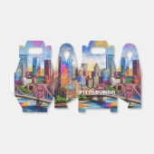 Abstrakte Kunst Pittsburgh Skyline Geschenkschachtel (Ungefaltet)