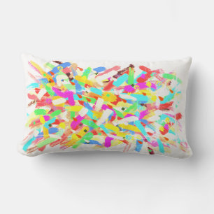 Abstrakte Kunst Positive Vibes Spritzer Kissen