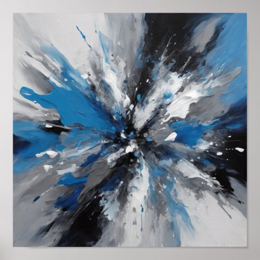 Abstrakte Kunst Poster (Vorne)