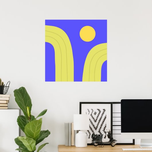 abstrakte Kunst Poster (Heimbüro)