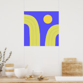 abstrakte Kunst Poster (Küche)