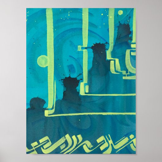 Abstrakte Kunst Poster (Vorne)