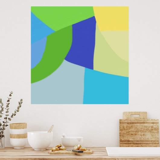 abstrakte Kunst Poster (Küche)