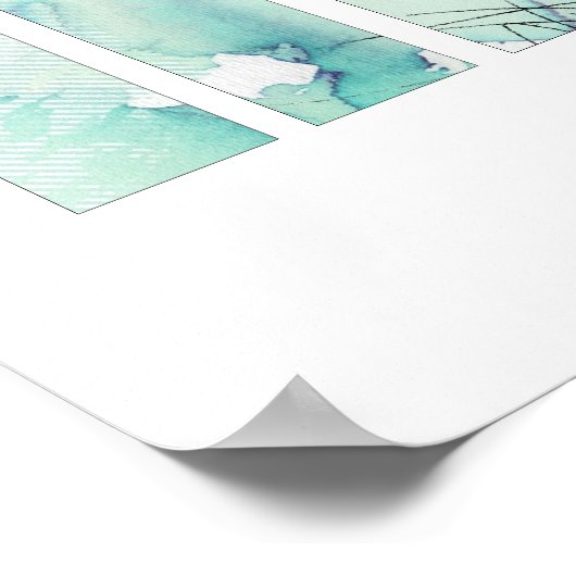 abstrakte Kunst Poster (Ecke)