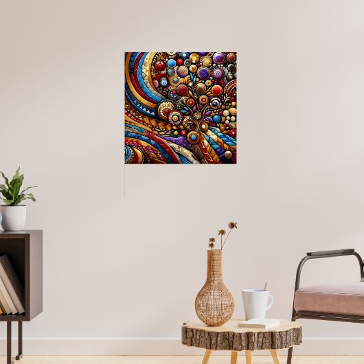 Abstrakte Kunst Poster (Wohnzimmer 3)
