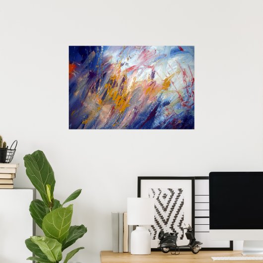 Abstrakte Kunst Poster (Heimbüro)