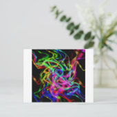 abstrakte Kunst Postkarte (Stehend Vorderseite)