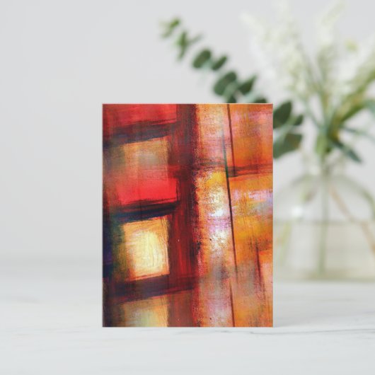 Abstrakte Kunst Postkarte (Stehend Vorderseite)