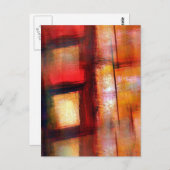Abstrakte Kunst Postkarte (Vorne/Hinten)