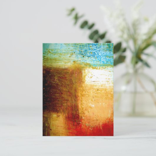 Abstrakte Kunst Postkarte (Stehend Vorderseite)