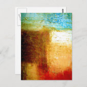 Abstrakte Kunst Postkarte (Vorne/Hinten)