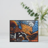 abstrakte Kunst Postkarte (Stehend Vorderseite)