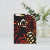 Abstrakte Kunst Postkarte (Stehend Vorderseite)