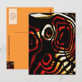 Abstrakte Kunst Postkarte (Vorne/Hinten)