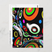 Abstrakte Kunst Postkarte (Vorne/Hinten)