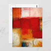 Abstrakte Kunst Postkarte (Vorne/Hinten)