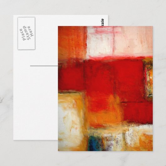 Abstrakte Kunst Postkarte (Vorne/Hinten)