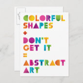 Abstrakte Kunst Postkarte (Vorne/Hinten)