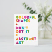 Abstrakte Kunst Postkarte (Stehend Vorderseite)