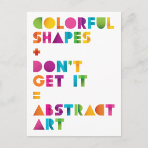 Abstrakte Kunst Postkarte