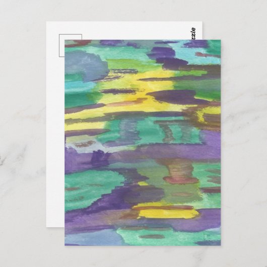 Abstrakte Kunst Postkarte (Vorne/Hinten)
