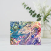 Abstrakte Kunst Postkarte (Stehend Vorderseite)