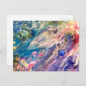 Abstrakte Kunst Postkarte (Vorne/Hinten)