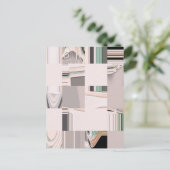 Abstrakte Kunst Postkarte (Stehend Vorderseite)