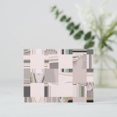 Abstrakte Kunst Postkarte (Stehend Vorderseite)