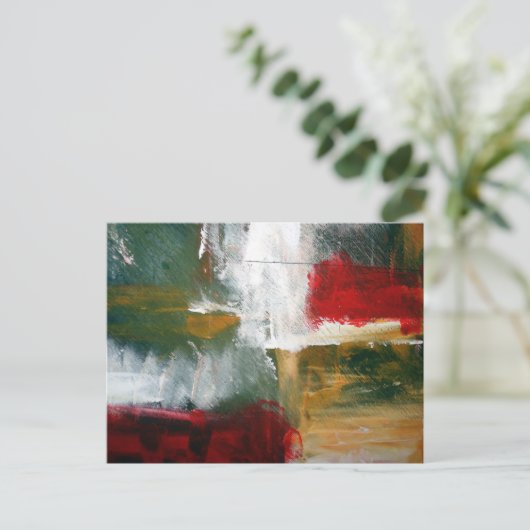 Abstrakte Kunst Postkarte (Stehend Vorderseite)