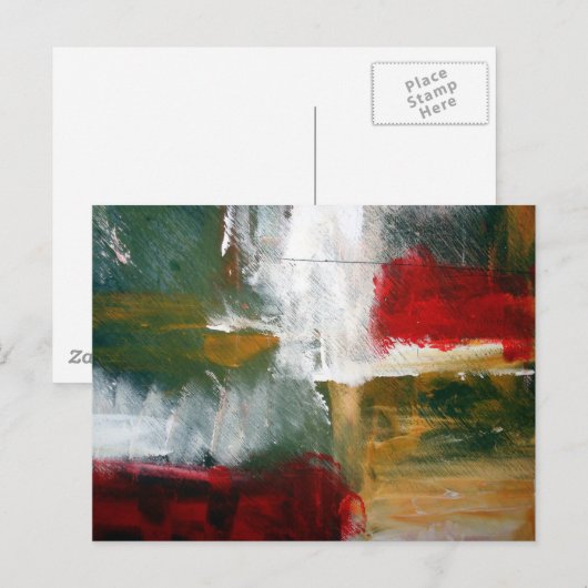 Abstrakte Kunst Postkarte (Vorne/Hinten)