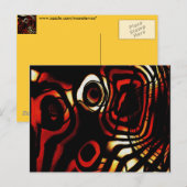 Abstrakte Kunst Postkarte (Vorne/Hinten)