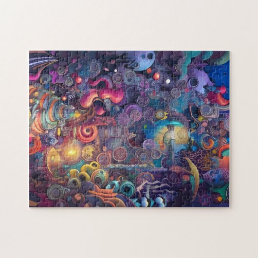 Abstrakte Kunst Puzzle (Horizontal)