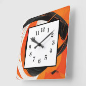 Abstrakte Kunst Quadratische Wanduhr (Winkel)
