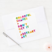 Abstrakte Kunst Quadratischer Aufkleber (Umschlag)