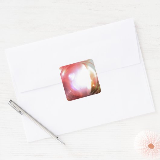 Abstrakte Kunst Quadratischer Aufkleber (Umschlag)