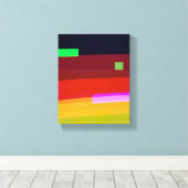 Abstrakte Kunst Rainbow Leinwanddruck (Insitu (Holzboden))