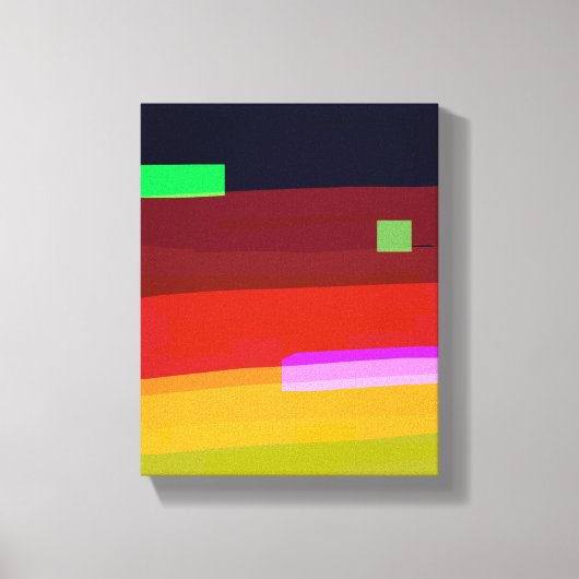Abstrakte Kunst Rainbow Leinwanddruck (Vorderseite)