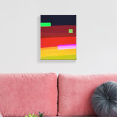 Abstrakte Kunst Rainbow Leinwanddruck (Insitu (Wohnzimmer))