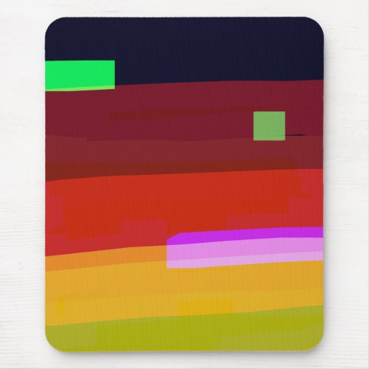 Abstrakte Kunst Rainbow Mousepad (Vorne)