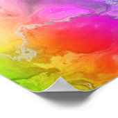abstrakte Kunst "Rainbow" Poster (Ecke)