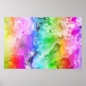 abstrakte Kunst "Rainbow" Poster (Vorne)