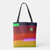 Abstrakte Kunst Rainbow Tasche (Rückseite)