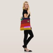 Abstrakte Kunst Rainbow Tasche (Am Model)
