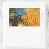 Abstrakte Kunst Rechteckiger Aufkleber (Tasche)
